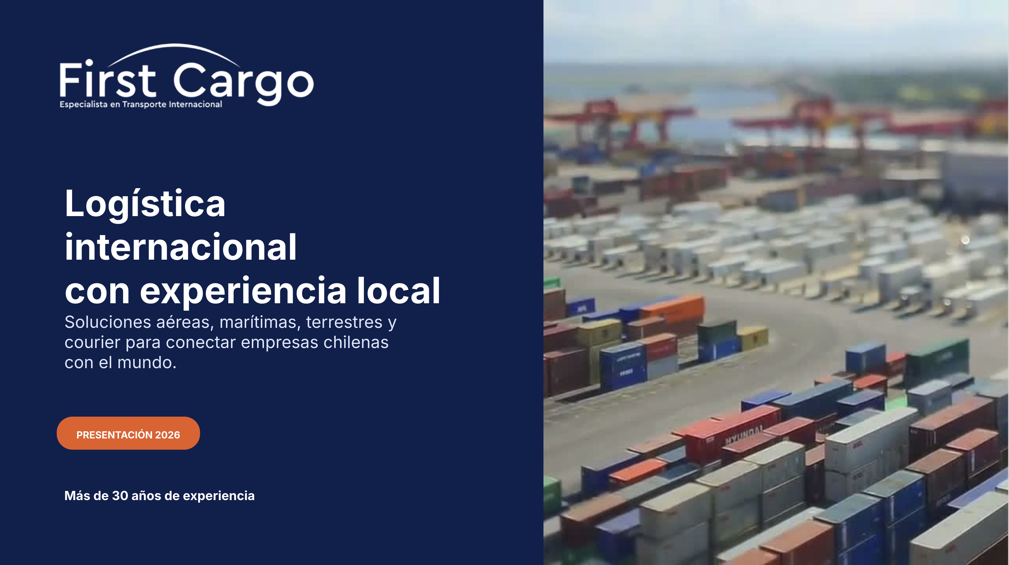 FirstCargo — Presentación Corporativa 2026